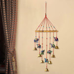 Colorful Elephant Wall Hanging Wind Chimes | Satvikstore.in