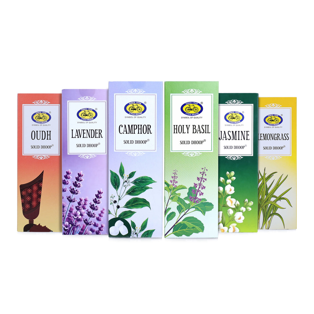 Bambooless Solid Dhoop with Free Holder – Pack of 6 | Eco-Friendly