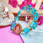 Blue Beaded Guru Ji Maharaj Handmade Bracelets for Men and Women