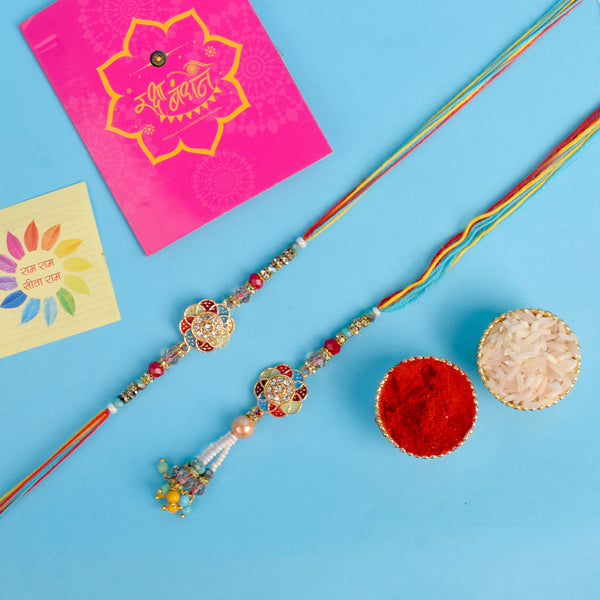 Celebrate Together: Couple Rakhi Bhaiya Bhabhi Rakhi Set