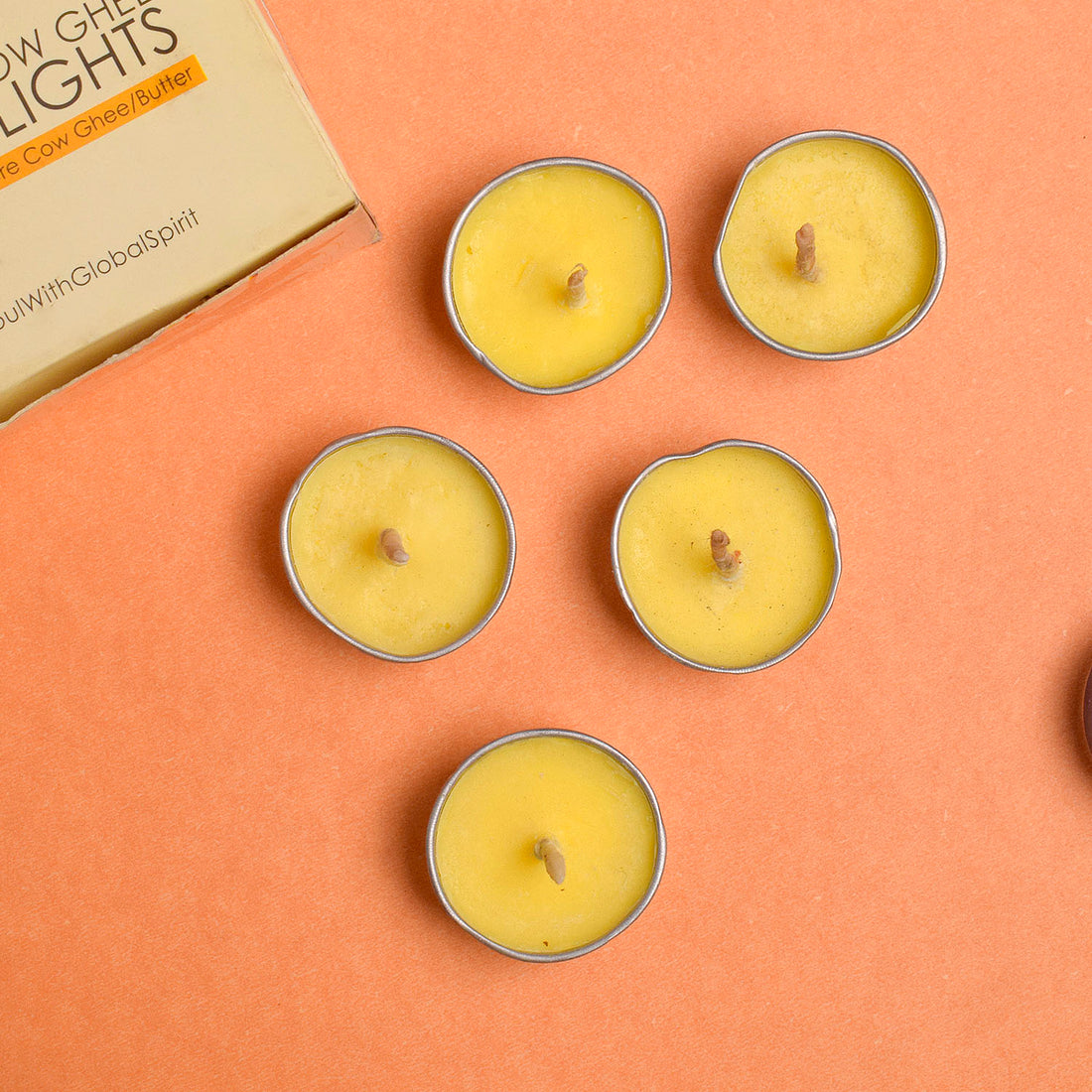 Tibetan Buddhist Butter/ Pure Cow Ghee Tea Light