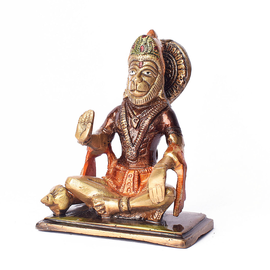 4.3 Inch Brass Hanuman Idol