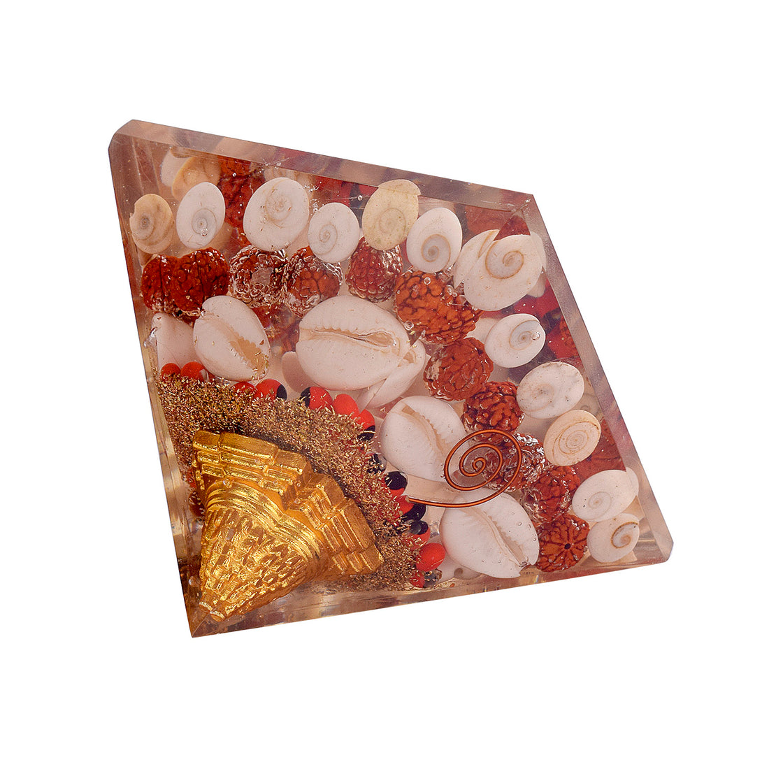Large Orgonite Shri Yantra Gomti Chakra Pyramid
