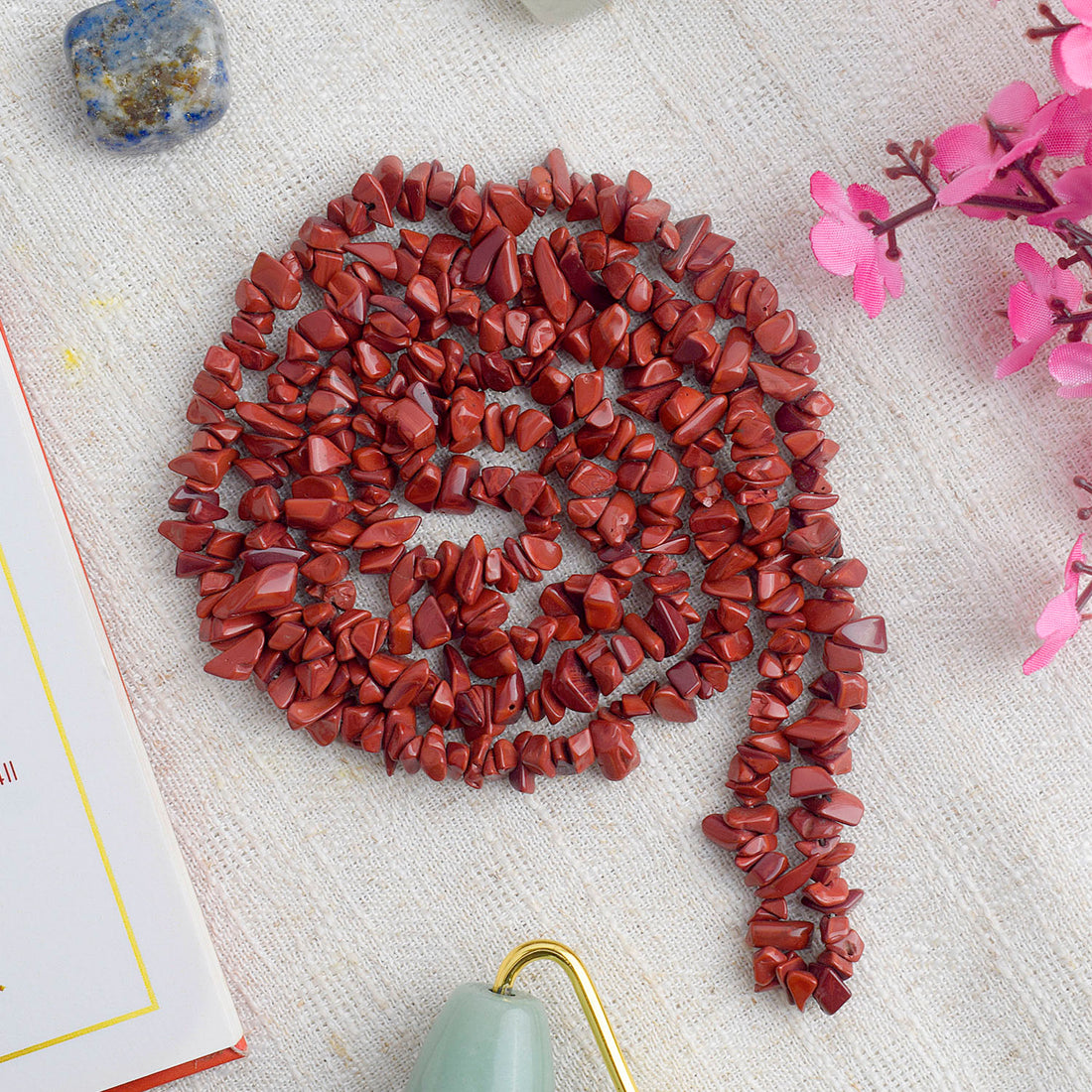 Red Jasper Crystal Necklace for Chakra Healing