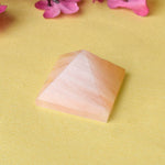 Natural Rose Quartz Reiki Healing and Crystal Healing Stone Pyramid