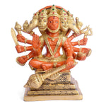 7.1 Inch Panchmukhi Hanuman Brass Idol (Kesari Nandan Statue)