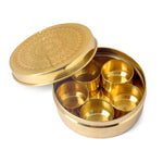 Brass Pooja Samagridaan (5 Containers)