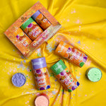 Satvik Organic Gulal in Cylinder Box Set of 3