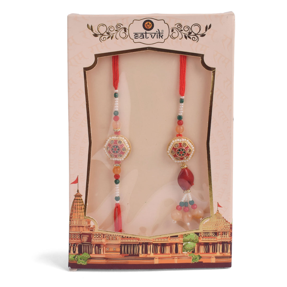 Divine Bond: Bhaiya Bhabhi Rakhi Set