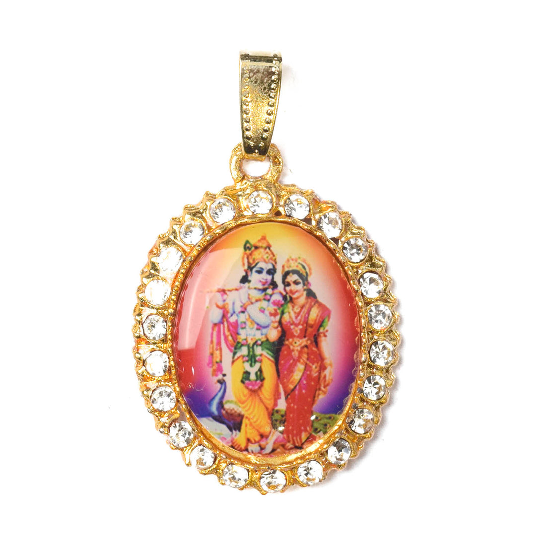 Infinite Love: Radha Krishna Locket of Affection