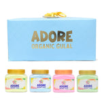 4 Pc Set of Adore Organic Gulal With Gift  Box Packaging
