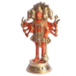 10.6 Inch Standing Kesari Nandan Hanuman Ji Brass Statue