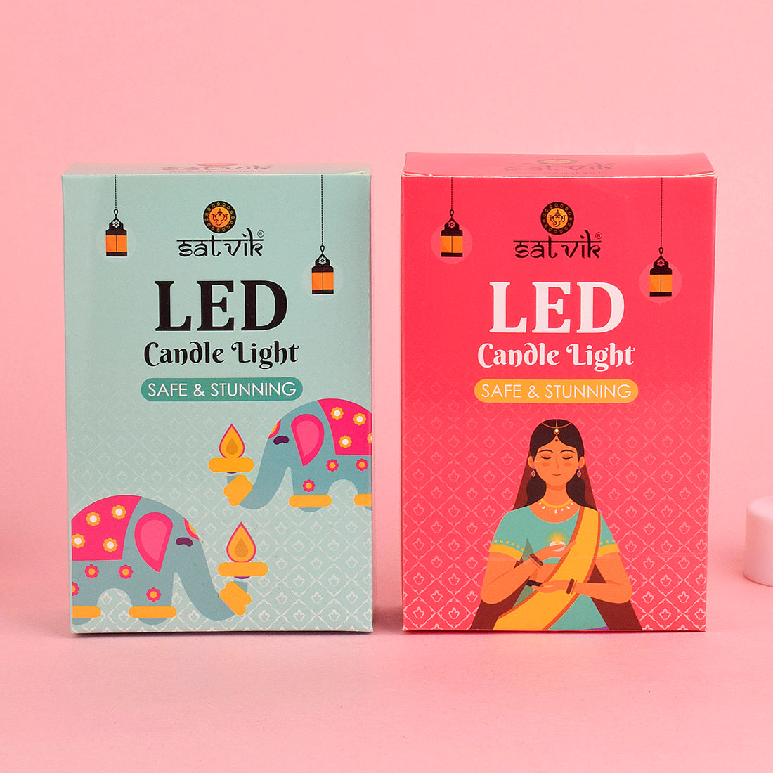 LED Deep Mala Diwali Decorations with LED Candles: Traditional Hanging Jharokha Boxes