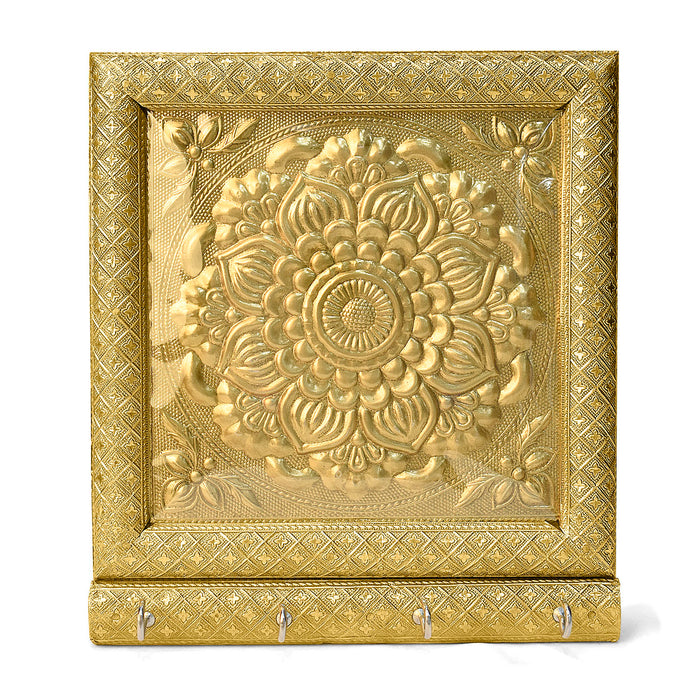 Cultural Impressions: Embossed Meenakari Key Organizer
