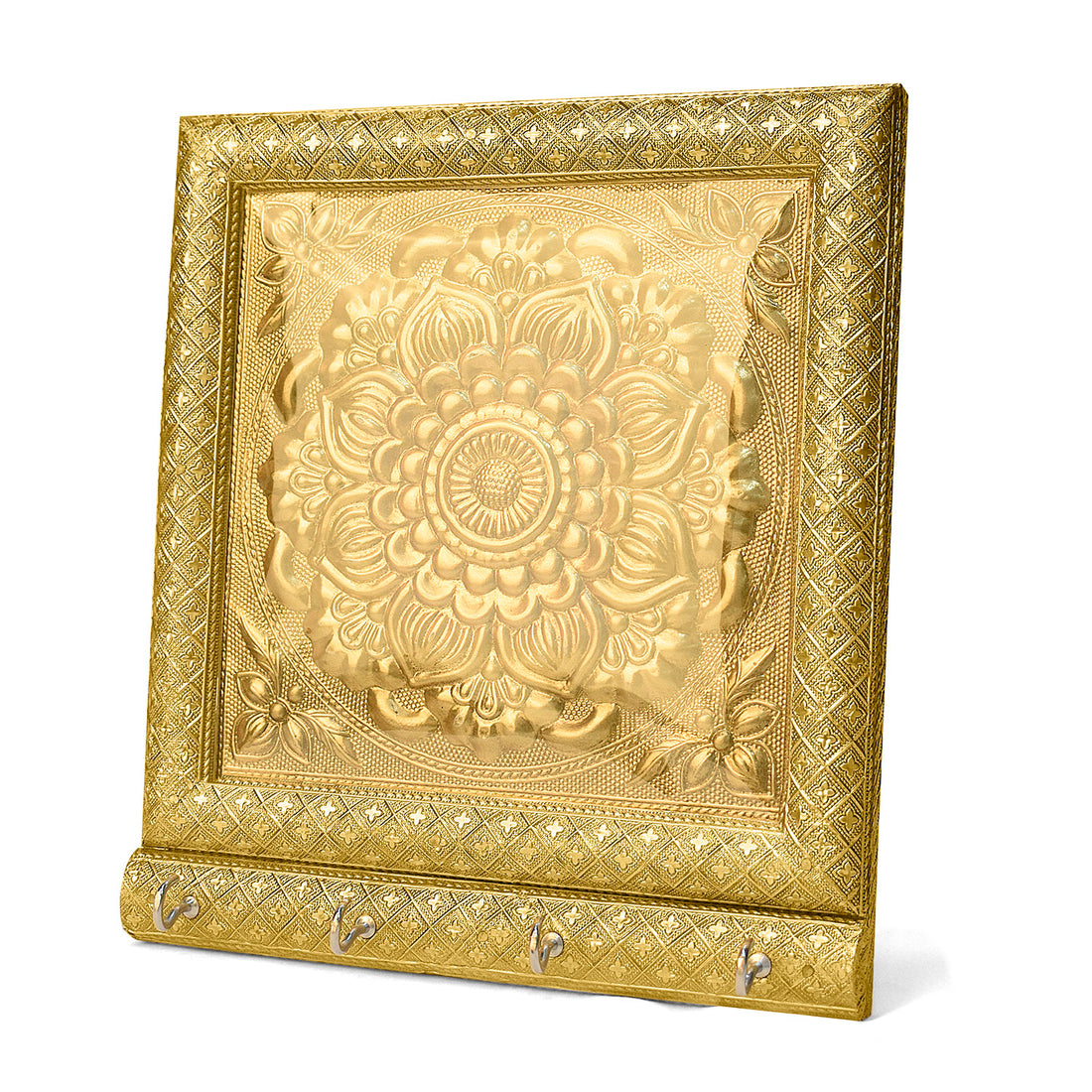 Cultural Impressions: Embossed Meenakari Key Organizer