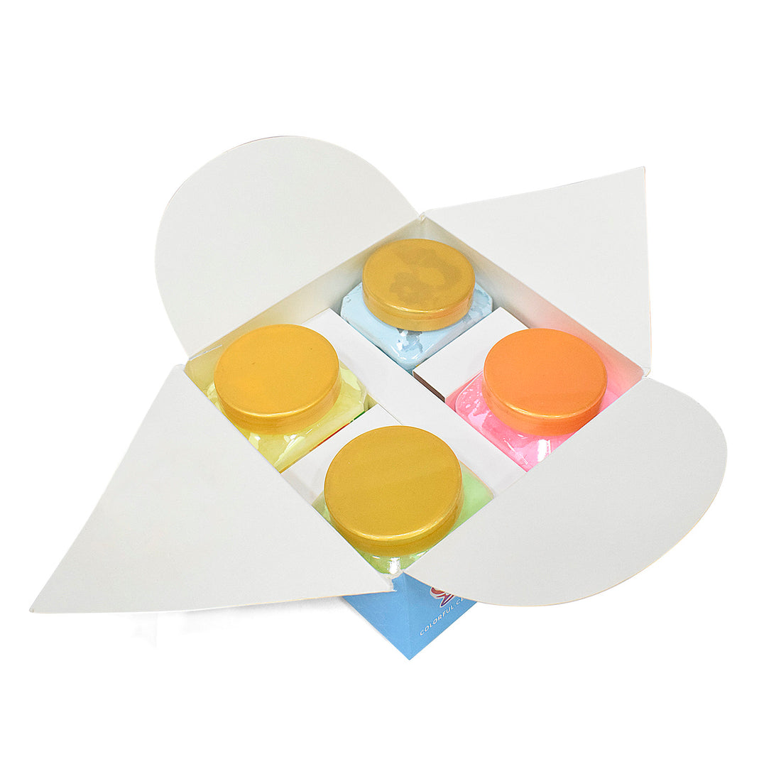 4 Pc Set of Adore Organic Gulal With Gift  Box Packaging