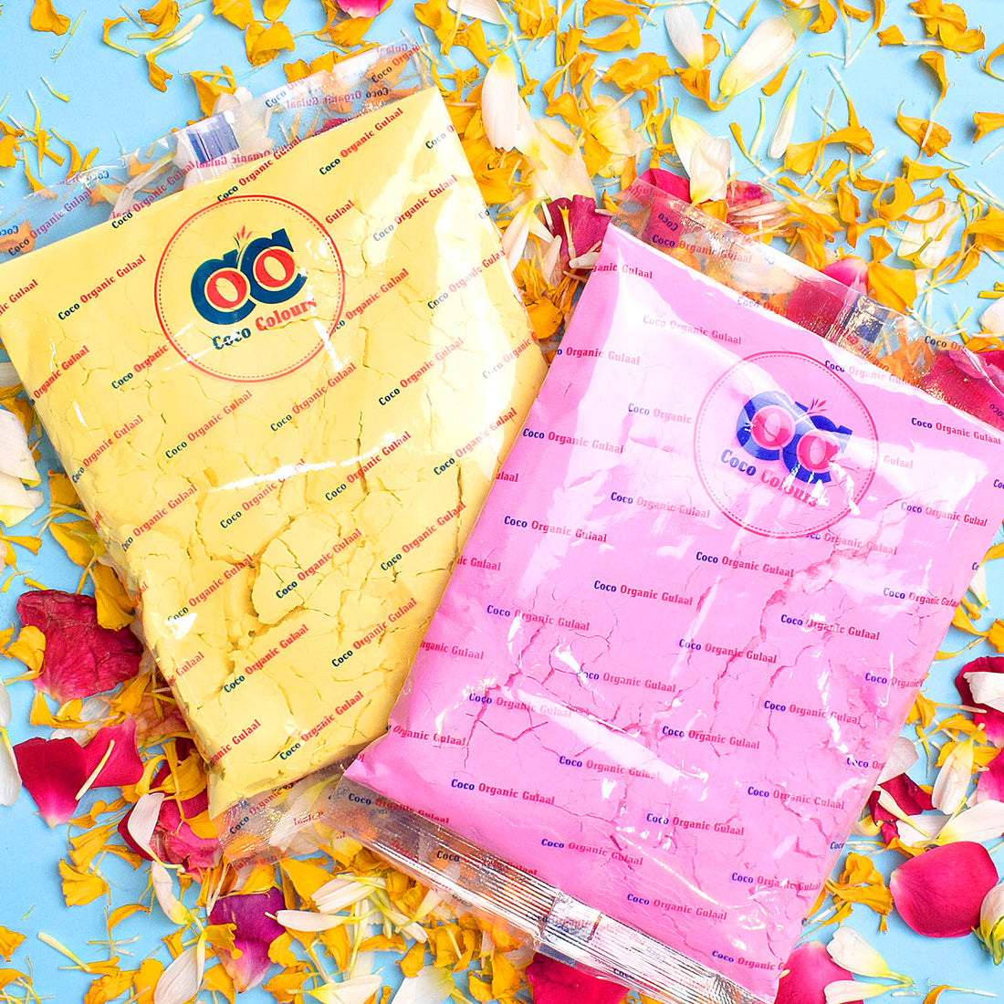 2 Pc Set of COCO Organic Gulal Holi Colors
