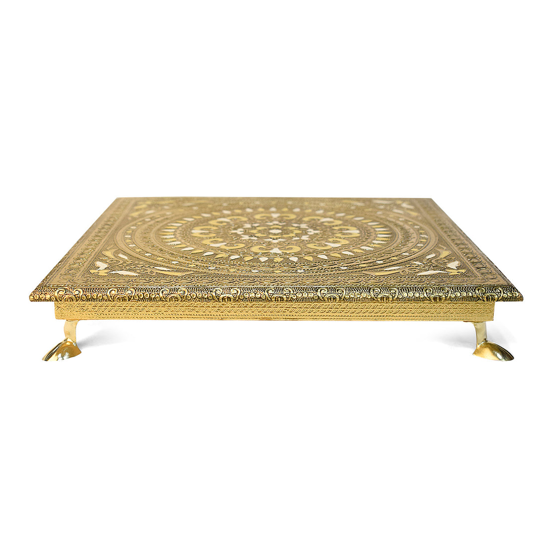 Vibrant Traditions: Meenakari-Embellished Worship Chowki