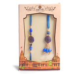 Bold and Beautiful Evil Eye Beaded Bhaiya Bhabhi Rakhi Set