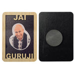 Guruji's Blessing: Vibrant Wooden Fridge Magnets for Multipurpose Home Decor