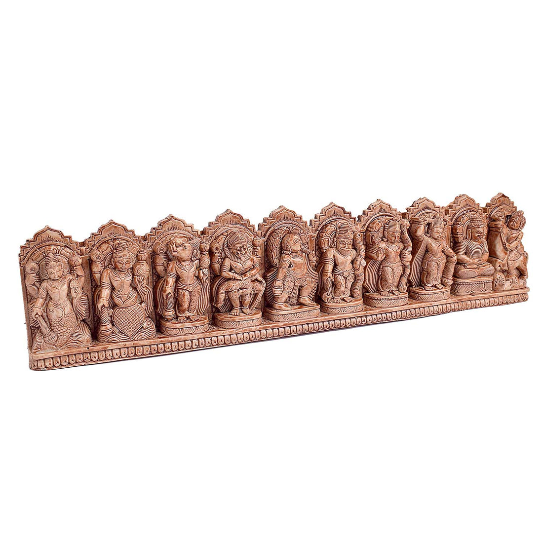 Dasavatharam Wall Decor – Vishnu’s 10 Avatars in Handcrafted Wood