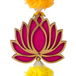 Marigold Lotus Hanging with Golden Bells – Ethnic Festival Decor