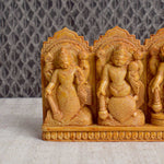 Sacred Dasavatharam Wooden Panel – Vishnu’s 10 Avatars Wall Art