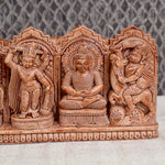 Dasavatharam Wall Decor – Vishnu’s 10 Avatars in Handcrafted Wood