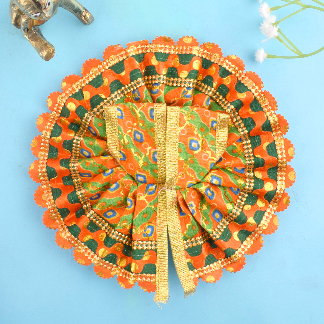Multicoloured Striped Laddu Gopal Dress