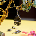 Black Tourmaline Wire Wrapped Crystal Stone Pendant