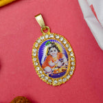 Sacred Serenity: Kanha Ji's Graceful Neck Pendant