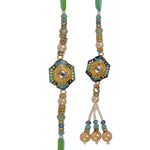 Unique Beaded Bhaiya Bhabhi Rakhi Set