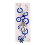Alluring Silver Plated Buddha Keychain with Evil Eye