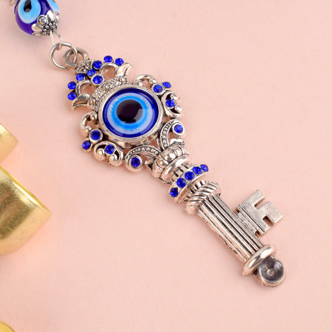 Lucky Evil Eye Open Door Key chain for Protection and Good Luck
