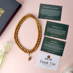 Certified 18mm 100% Original Authentic Mysore White Sandalwood (Chandan) Jap Mala