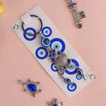 Elegant Owl Blue Evil Eye Keychain
