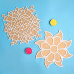 Set of 2 Rangoli Pallets with Vibrant Rangoli Colors