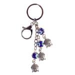 3 Tier Buddha Keychain with Evil Eye