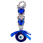 Charming Evil Eye 2 Tier Owl Wall Hanging