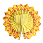 Radiant Yellow Laddu Gopal Dress with Golden Gota
