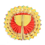 Vibrant Red-Yellow Laddu Gopal Dress
