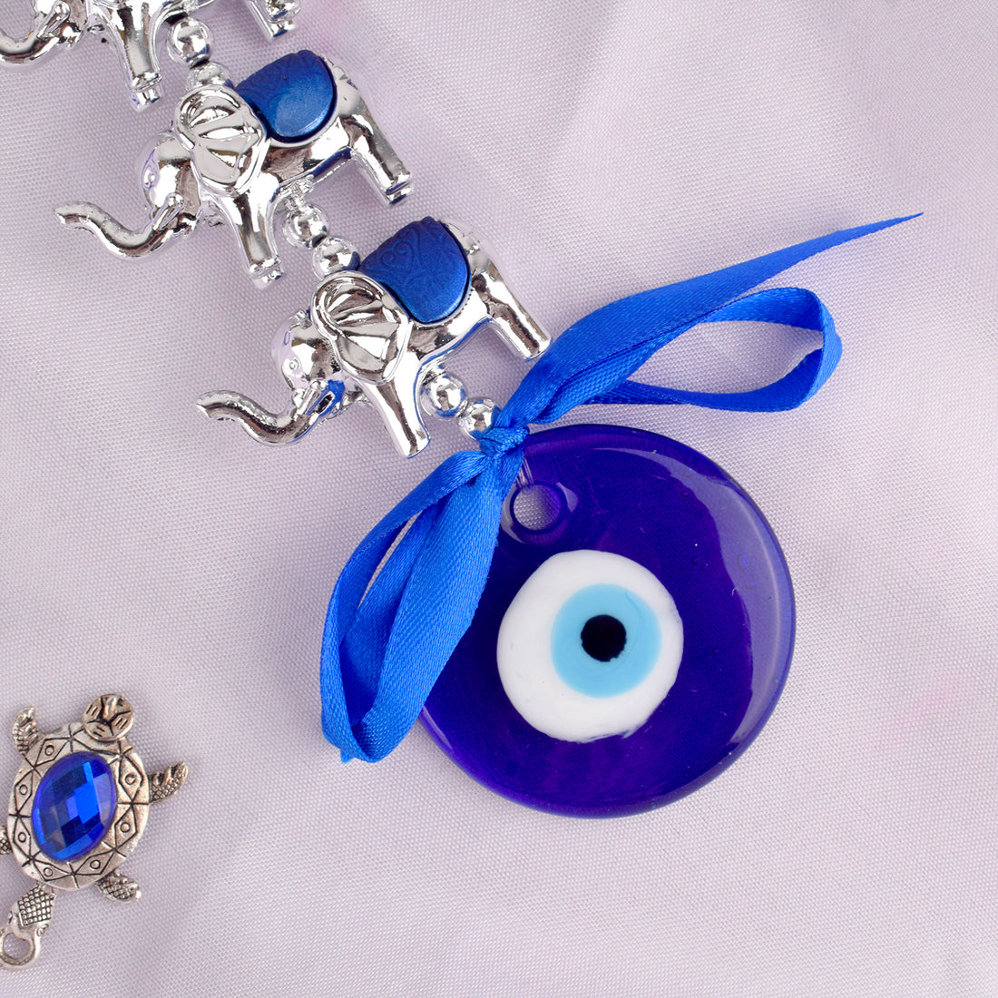 Feng Shui Vastu 3 Elephant Evil Eye Door Hanging for Protection