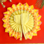 Radiant Yellow Laddu Gopal Dress with Golden Gota