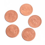 Pure Nepali Copper Holy Coin (Tambe ka Sikka) Pack of 5