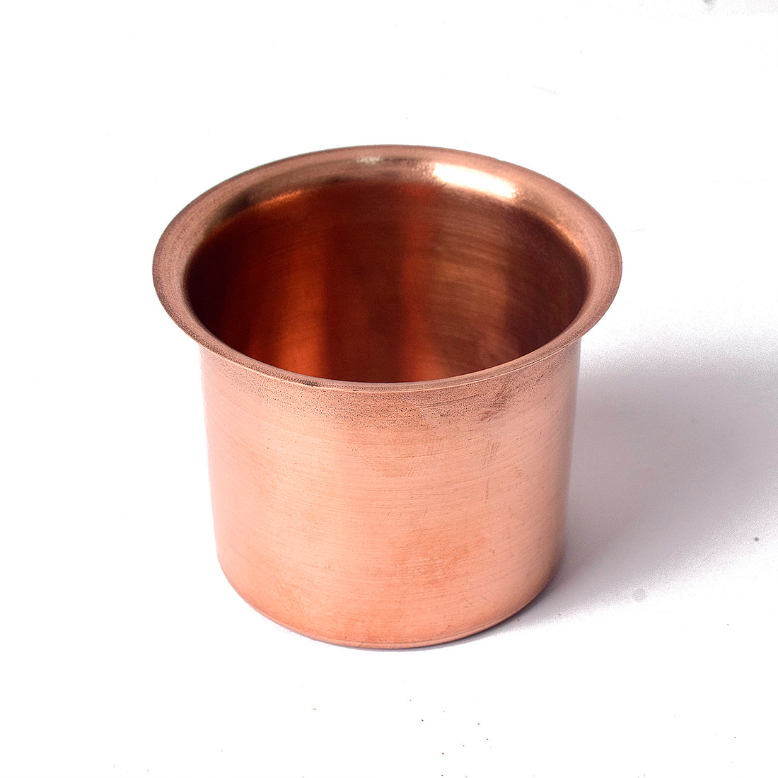 Premium Pure Copper Panch Patra Puja Glass and Spoon