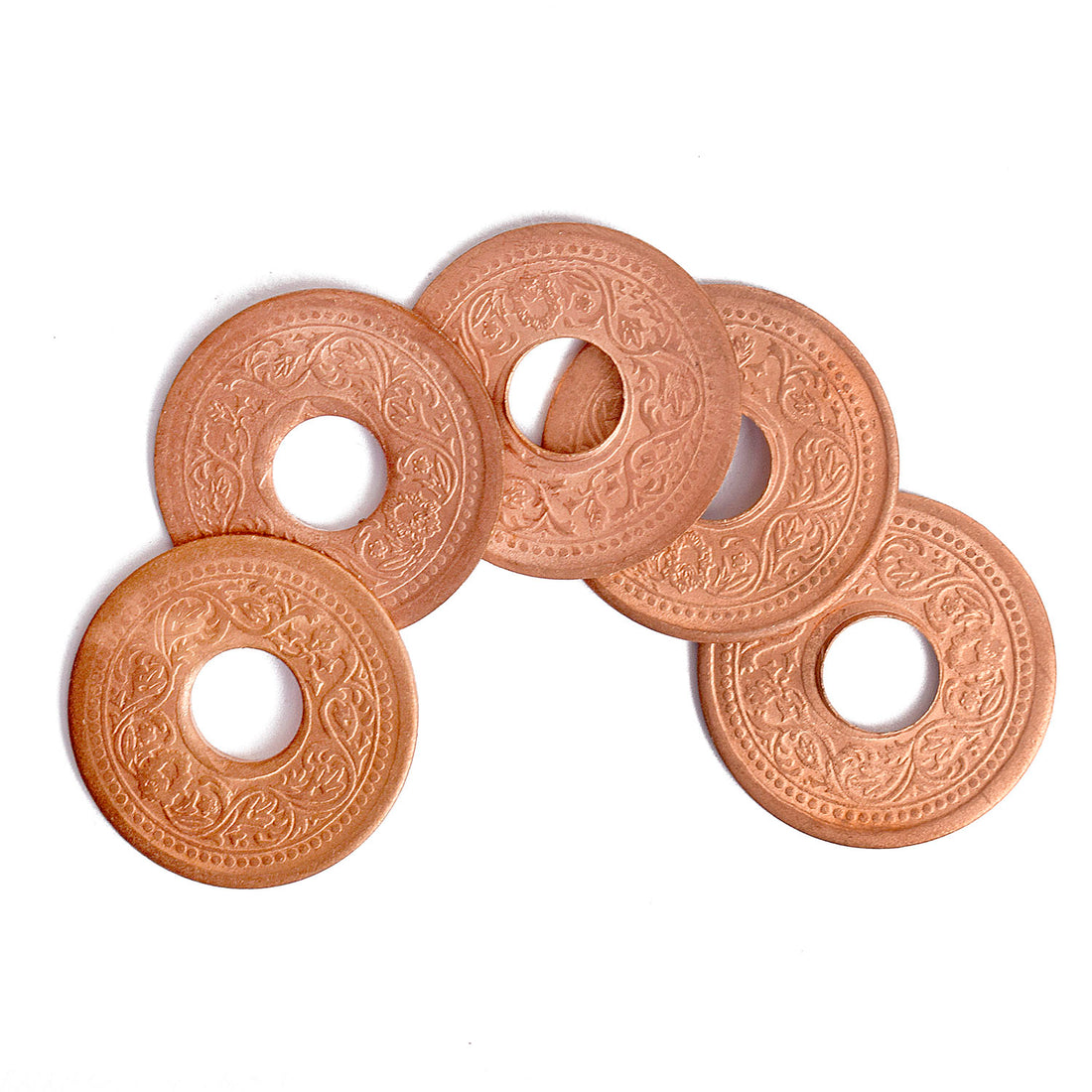 Nepali Copper Coin/Sikka with Hole (Pack of 5)