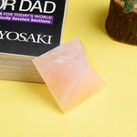 Rose Quartz Pyramid for Reiki Healing and Crystal Healing Stone