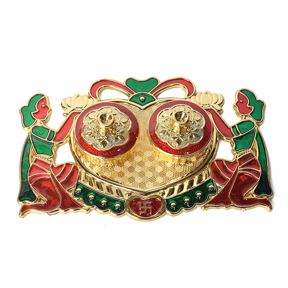 Traditional Design Kumkum Container for Rituals