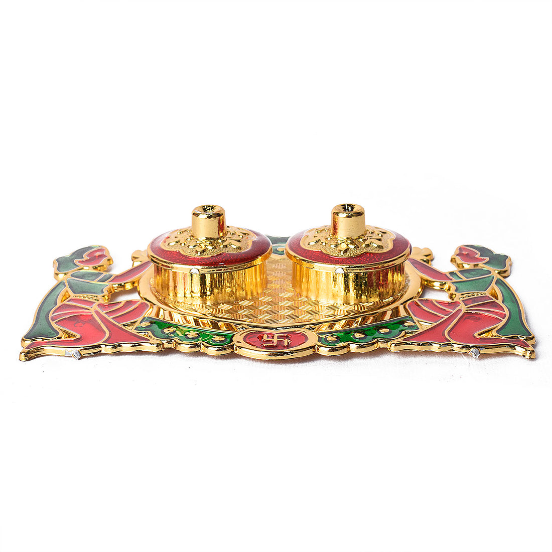 Traditional Design Kumkum Container for Rituals