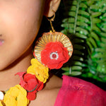 Radha Shringaar Set with Artificial Yellow & Red Flowers